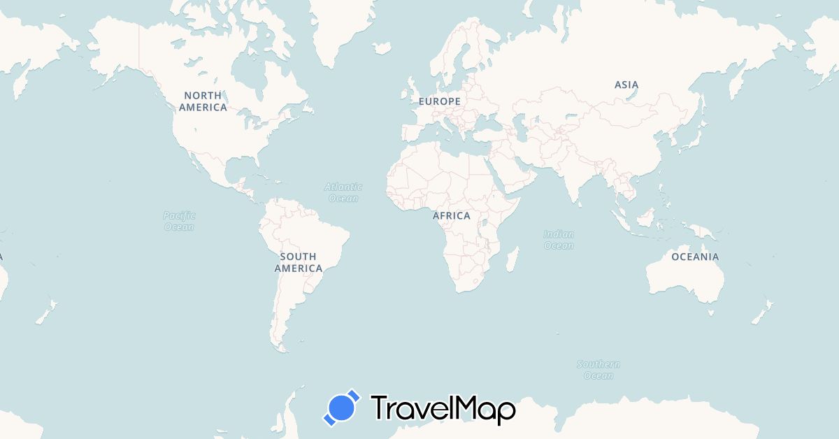 TravelMap itinerary: driving, bus, plane, cycling, train, hiking, boat, hitchhiking, motorbike, electric vehicle in Austria, Switzerland, Czech Republic, Germany, Denmark, Hungary, Italy, Liechtenstein, Poland, Slovenia, Slovakia, San Marino (Europe)